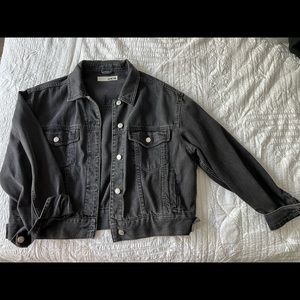 Top Shop Black Oversized Jean Jacket